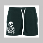 Punk Rock Skull - lebka - plavky s mot&iacute;vom - plavkov&eacute; p&aacute;nske kraťasy s pohodlnou gumou v p&aacute;se a &scaron;n&uacute;rkou na dotiahnutie vhodn&eacute; aj ako klasick&eacute; kraťasy na voľn&yacute; čas